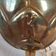 Kronenbourg - "K" hop flower lamp in filled brass and its lampshade