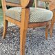 Paire de fauteuils à crosse Empire Restauration 1900s