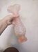 Pink frosted glass vase