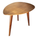 Table basse forme surf, chêne massif année 50