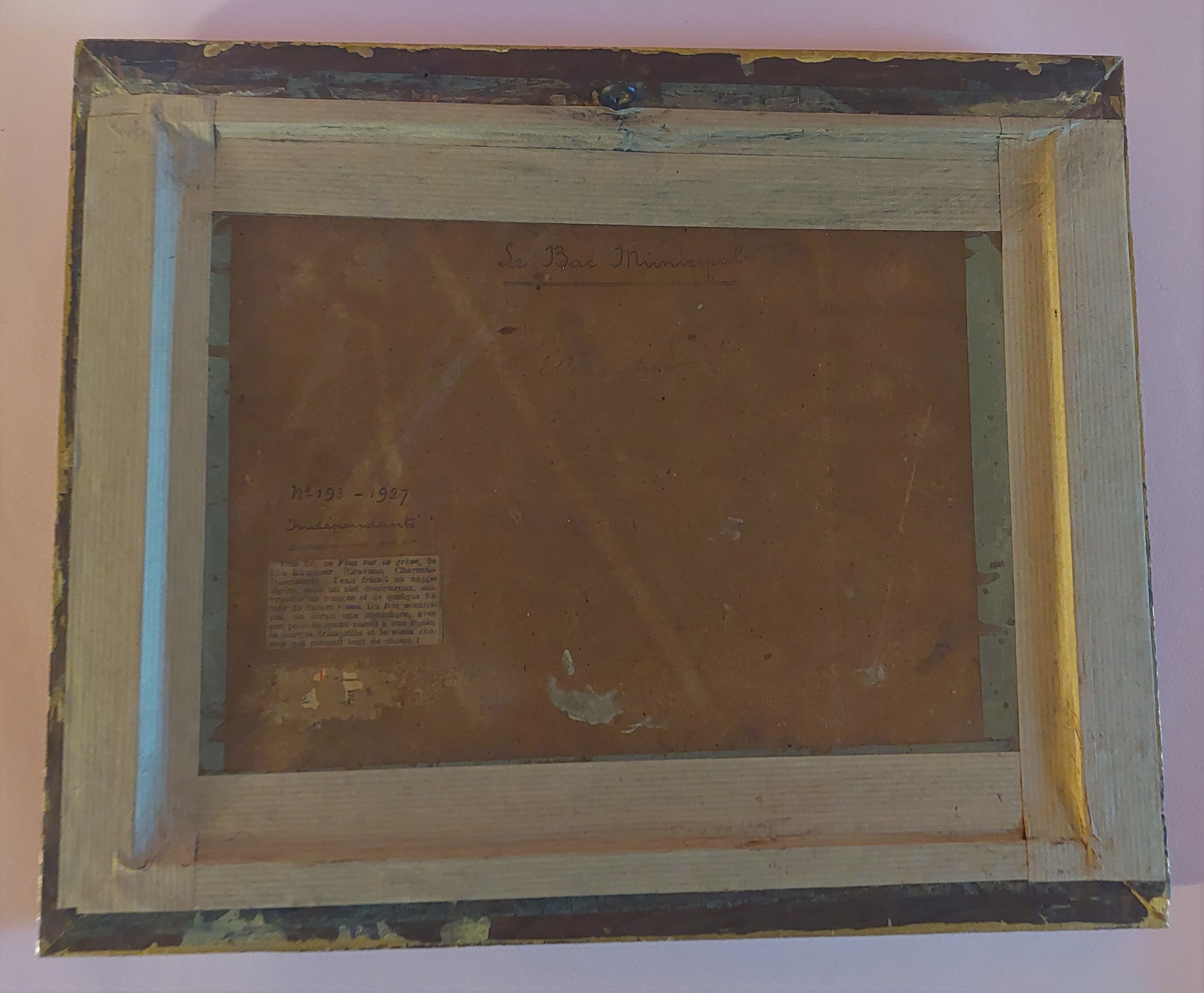 Oil painting on marine panel