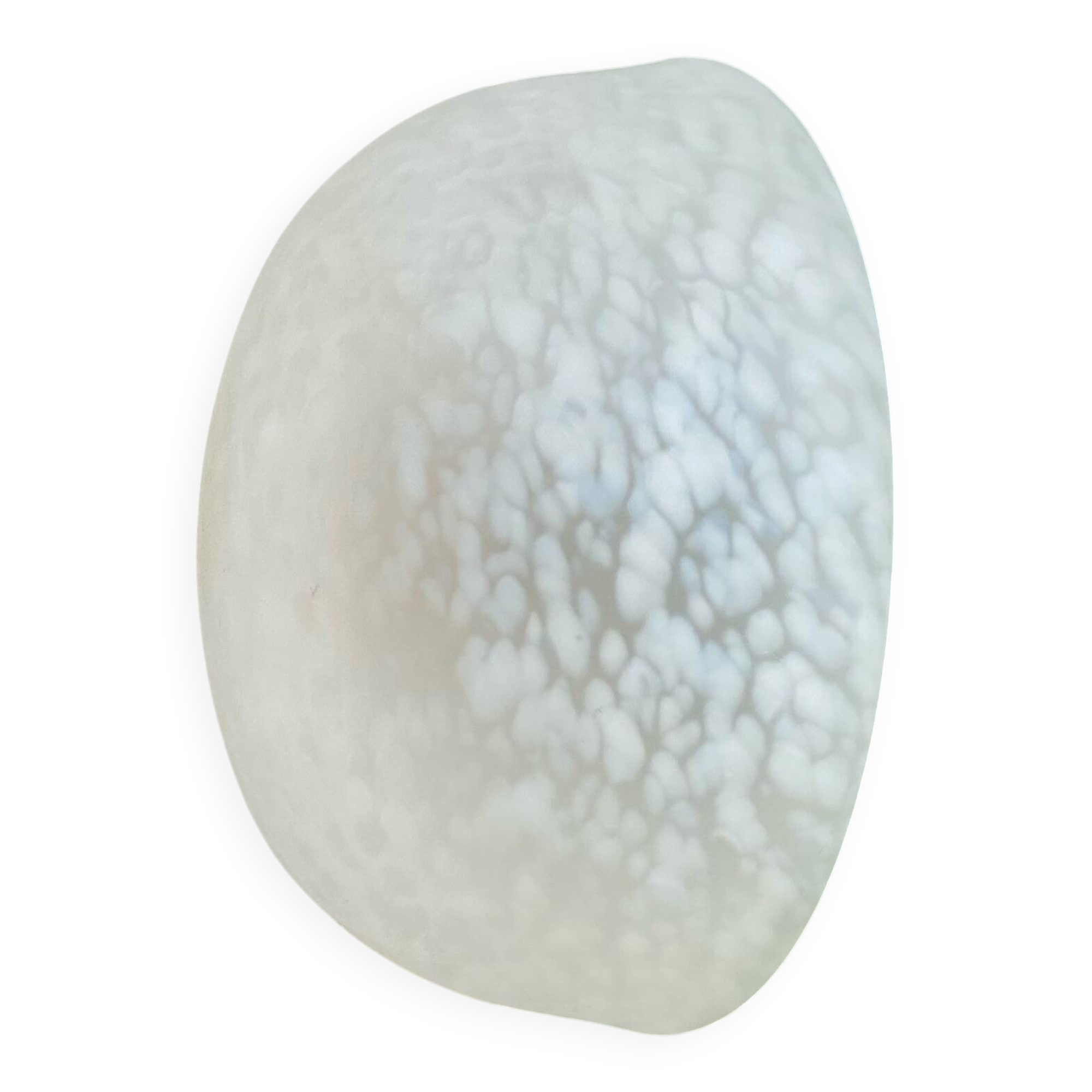 Round wall light ceiling light in white Clichy glass