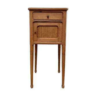 Table de chevet avec plateau en marbre, rénovée