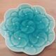 Pair of vintage turquoise flower bowls LBMDJ – 60s/70s