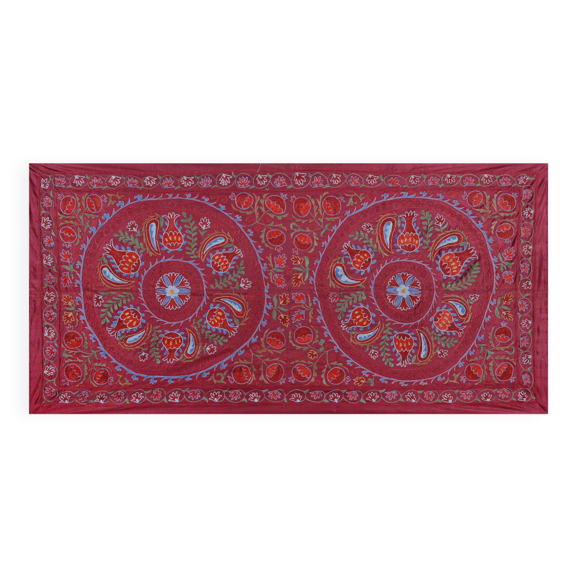 Hand knotted rug, vintage turkish rug 94x189 cm