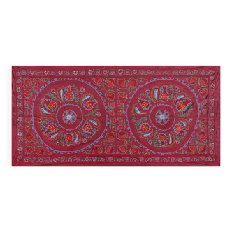 Hand knotted rug, vintage turkish rug 94x189 cm