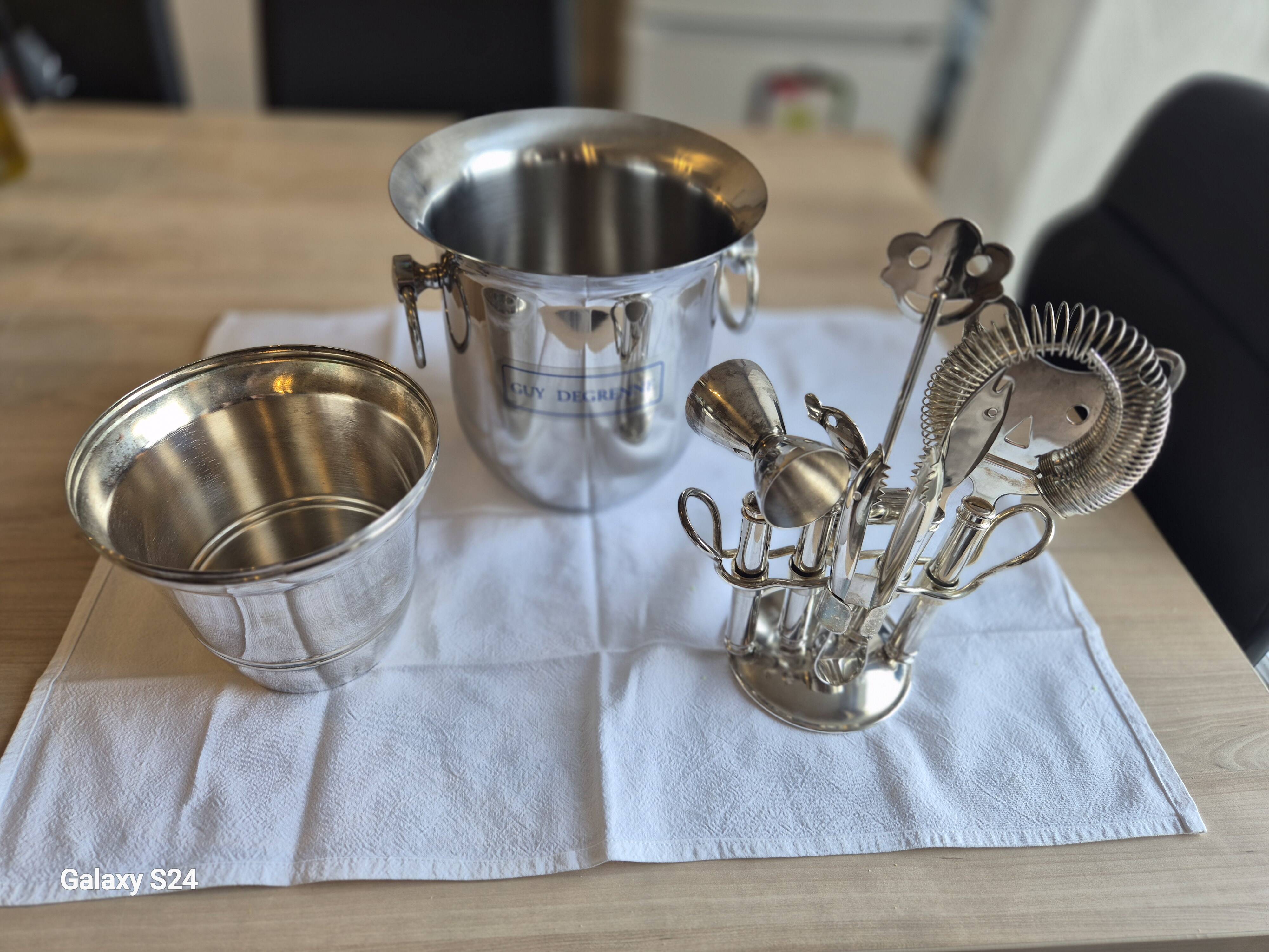 Vintage cocktail service Guy Degrenne – silver-plated – France