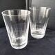 Pair of large crystal glasses