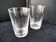 Pair of large crystal glasses