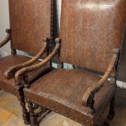 Paire de fauteuils louis XIII 19ieme