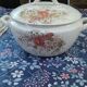 Old ceramic soup tureen Lunéville KG pattern Queen Marguerite