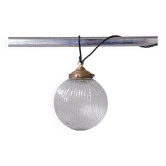 Suspension italienne en verre et laiton