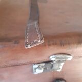 Large leather suitcase