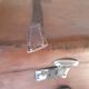 Large leather suitcase