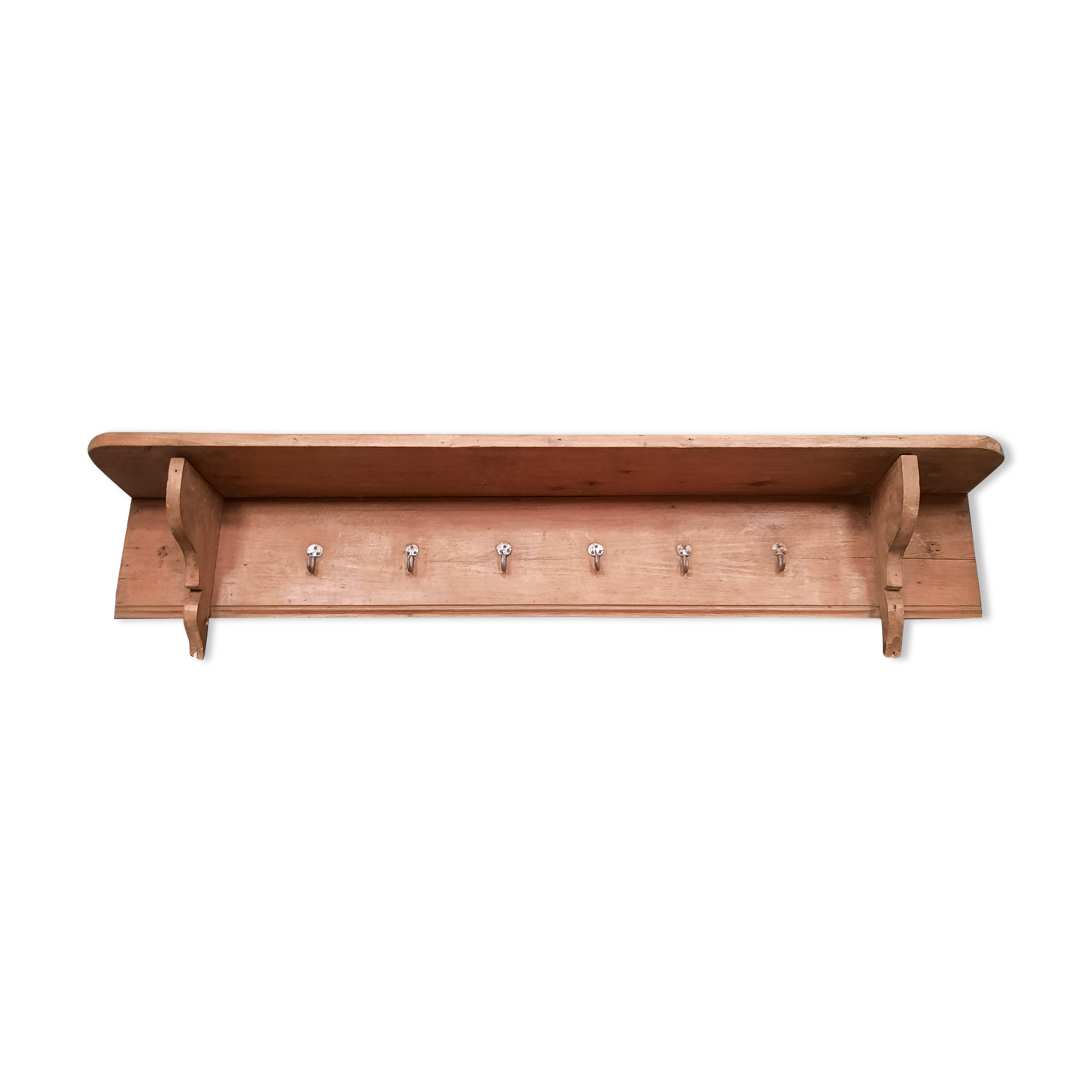 Rustic wall coat rack