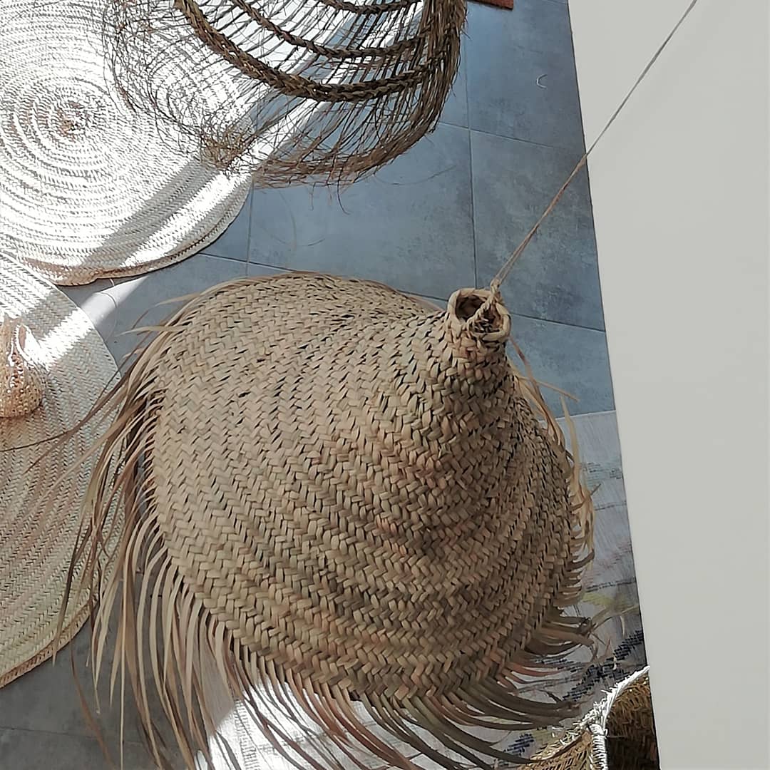 Vegetable fibre hanging