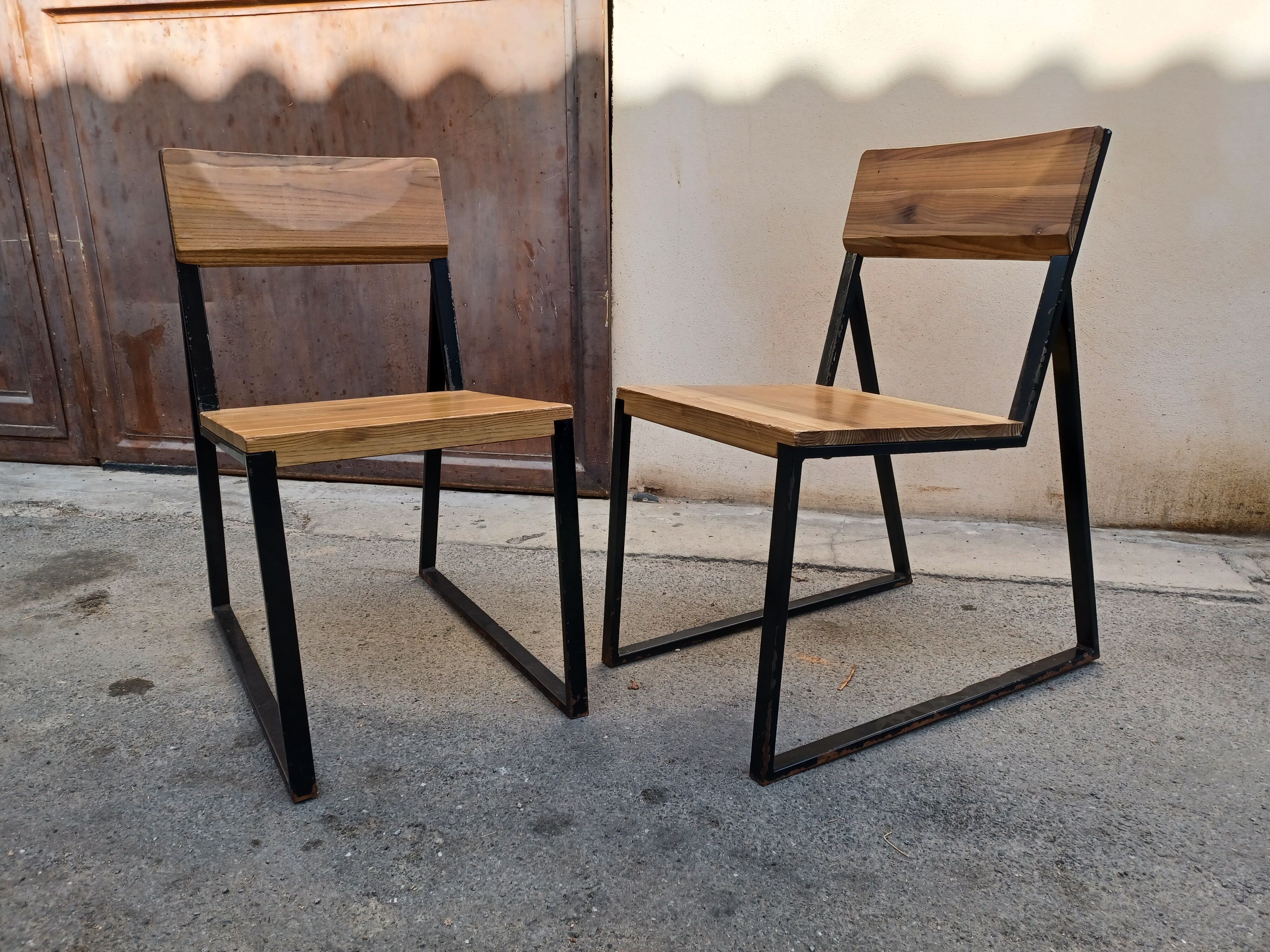 Pair of chairs industrial