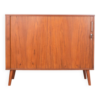 Mid-Century Danish Teak Tambour Doors Sideboard, 1960s.