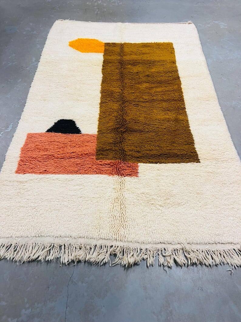 Berber Beni Ouarain wool rug size 250cmx150cm