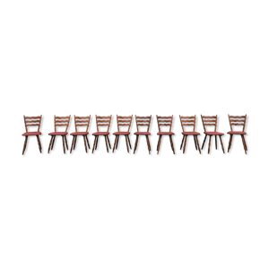 Série de 10 chaises bistrot brasserie