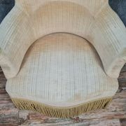 Fauteuils crapaud époque Napoléon III en velours de Gêne