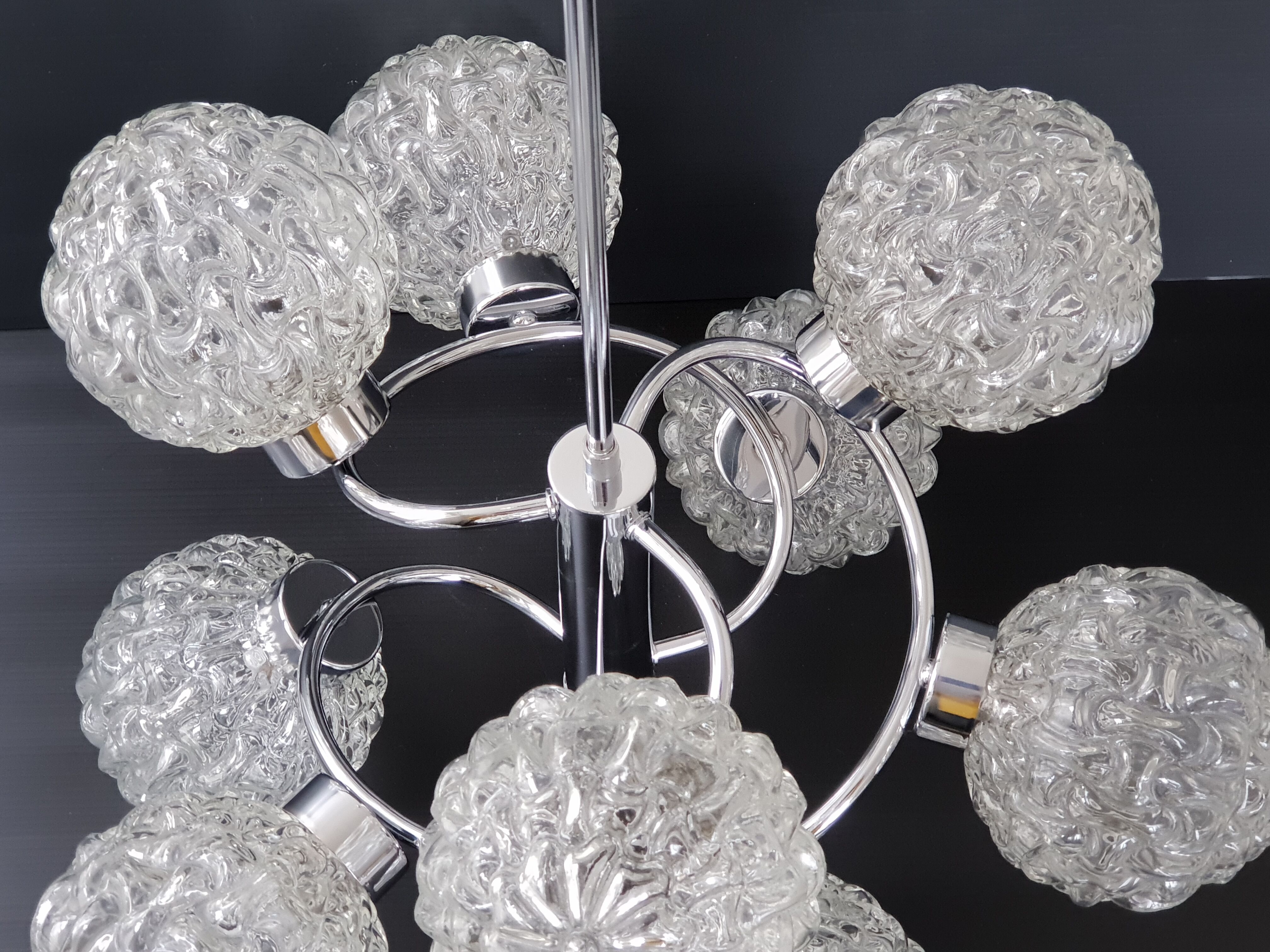 Vintage sputnik chandelier 1970