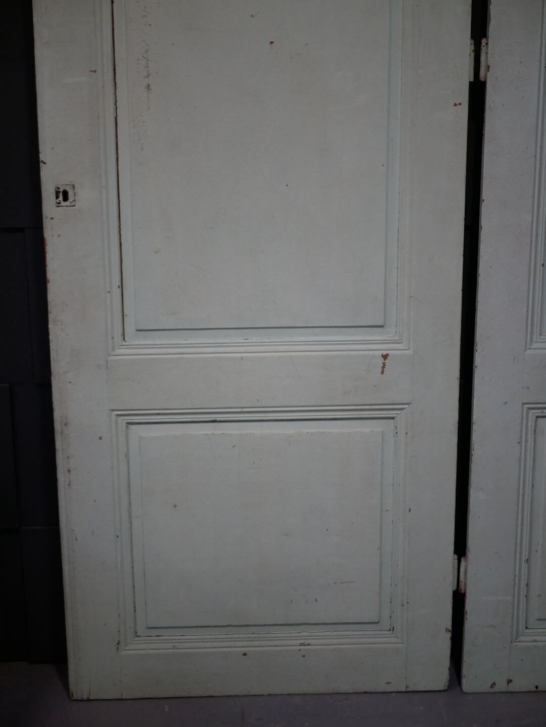 Antique painted wooden doors