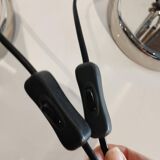 Pair of articulated lamps vintage 1980s industrial design