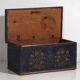 Antique trunk with floral motifs (Year 1901)