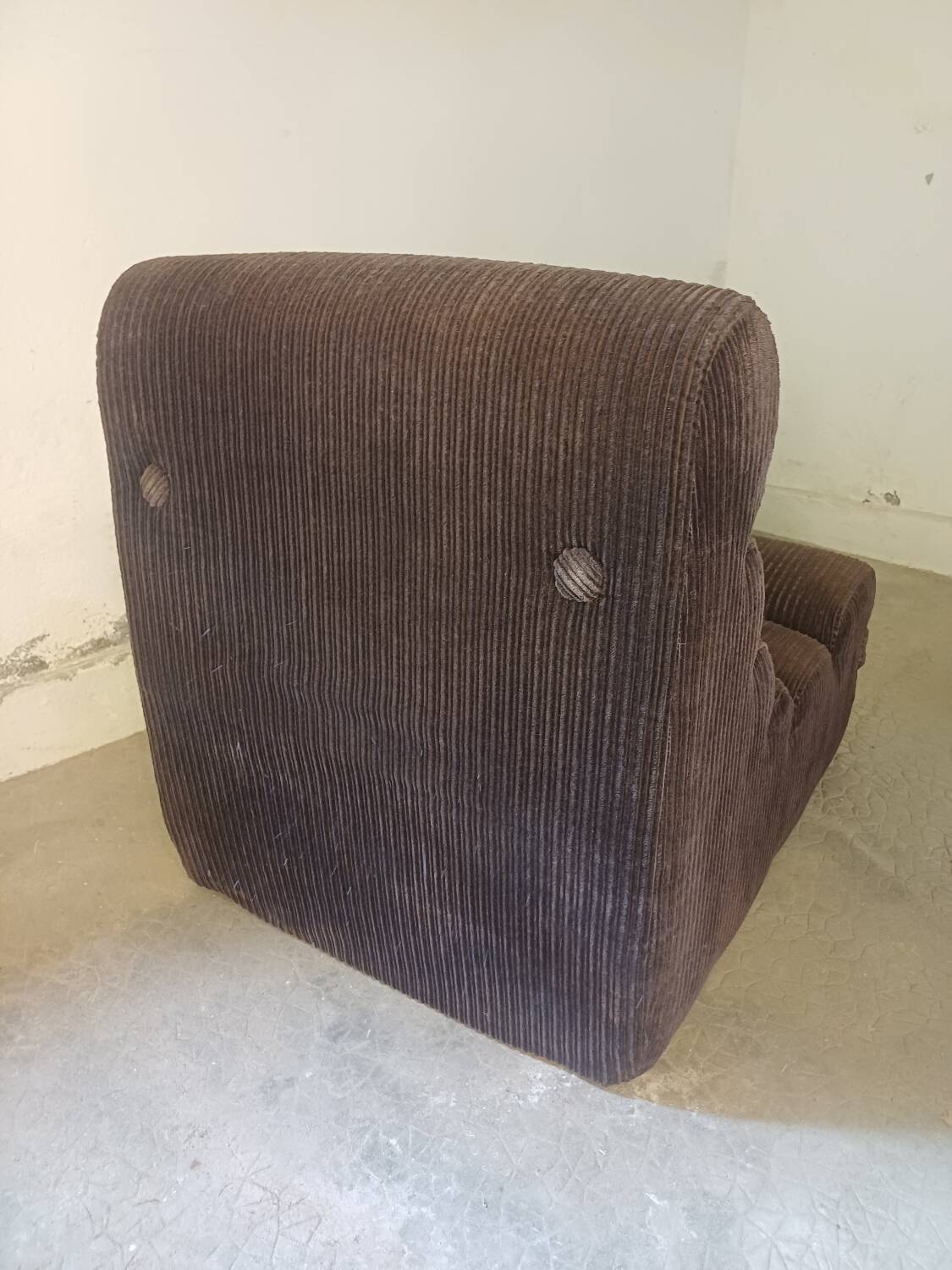 Corduroy armchair