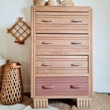 Renovated chest of drawers high 4 drawers