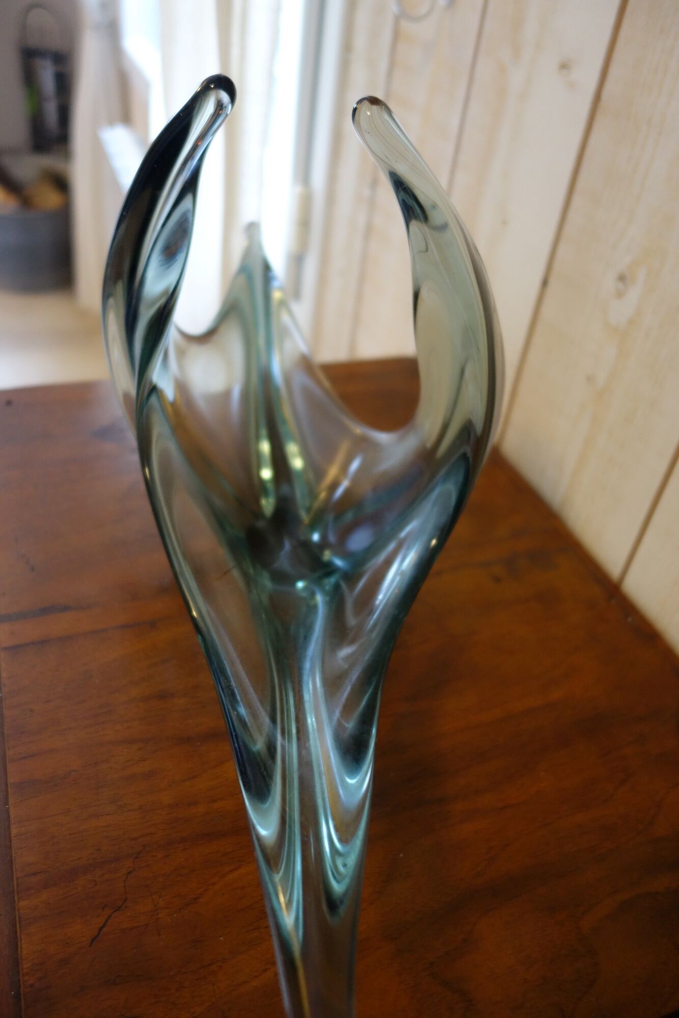 Vintage glass fruit bowl