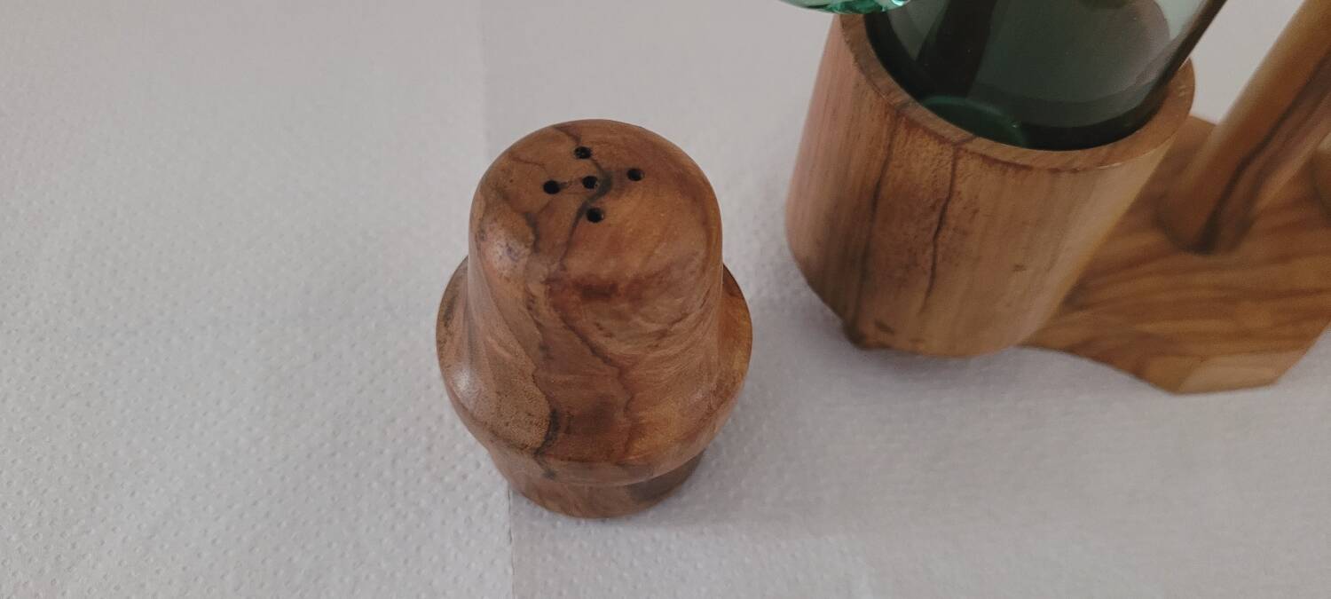 60's salt pepper oil and vinegar set