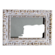 Exclusive carved wooden frame. stripped vintage frame.