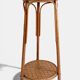 Table d'appoint, support à plante en bois, bambou et roseau, années 1960