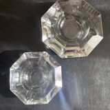Paire de cendrier diamant en cristal