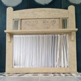 Patinated trumeau mirror