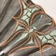 Showcase object, fan frame wood silk art deco décor early twentieth century