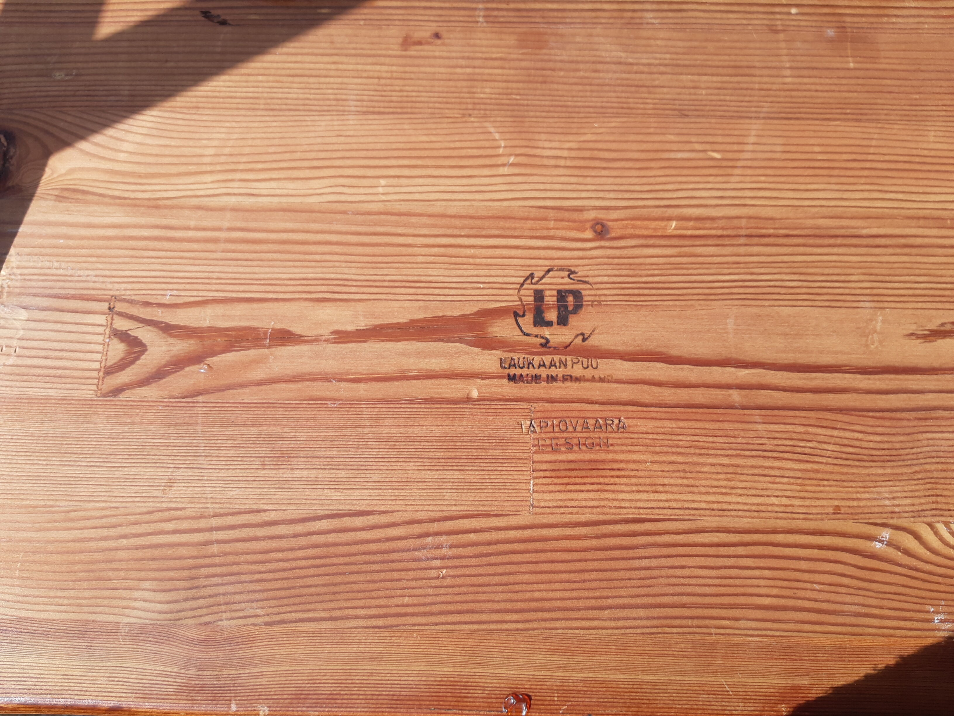 Tapiovaara Pirkka bench for Laukken Puu, around 1960.