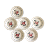 6 Digoin Sarreguemines plates, Albinque