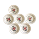 6 Digoin Sarreguemines plates, Albinque