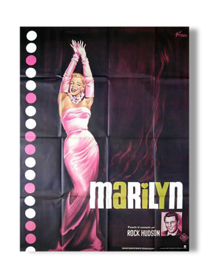 Affiche cinéma vintage marilyn