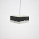 1970s Minimalist Black and Glass Pendant Light, Czechoslovakia