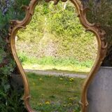 Baroque mirror in gilded wood 87x54cm