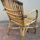 Set of 3 rattan armchairs from the 1970s France