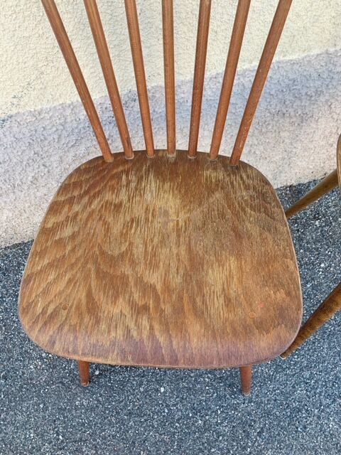 Series of 4 chairs Baumann Menuet