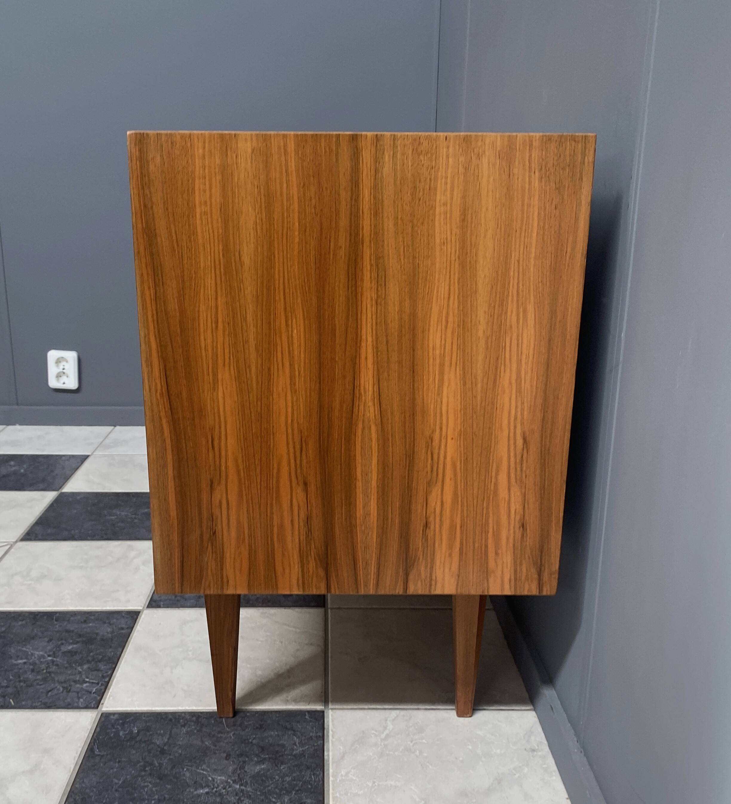 2-door wood sideboard or Record cabinet 1970s
