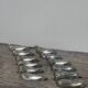 12 silver metal duck knife rests