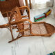 Fauteuil enfant rotin dossier haut