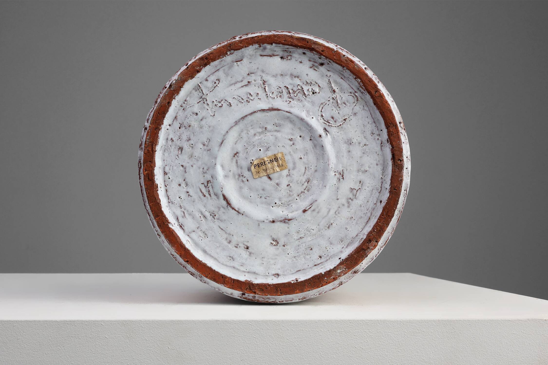 Signed Perignem Ceramic Vase, Belgium, circa 1960